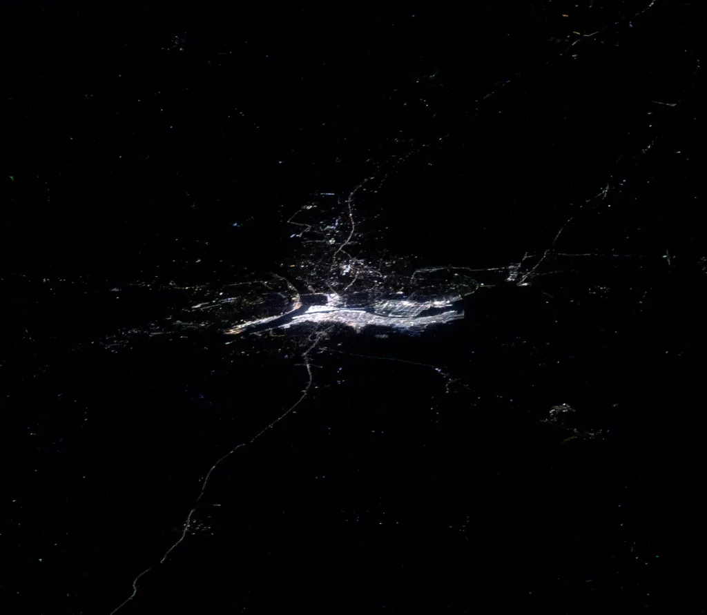 Mahakumbh Mela from space